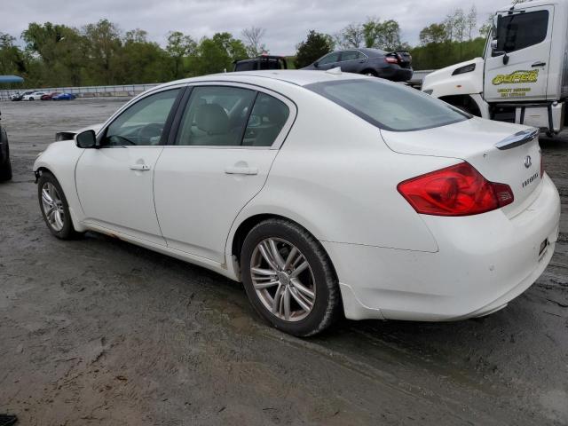 JN1CV6APXDM724129 - 2013 INFINITI G37 BASE WHITE photo 2