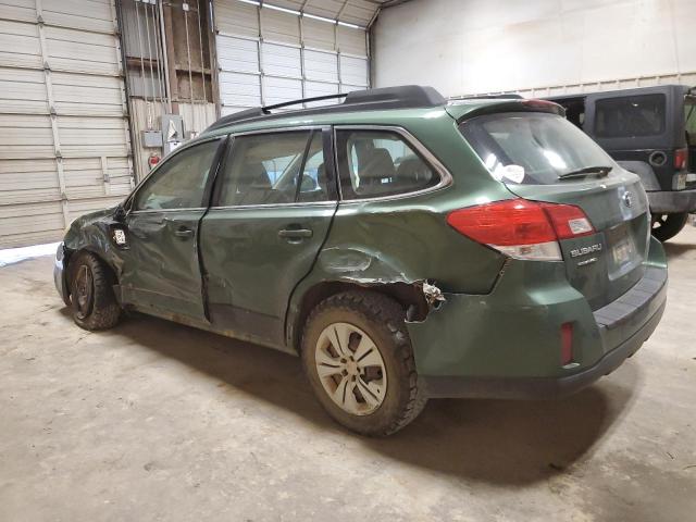 4S4BRCAC0D3236298 - 2013 SUBARU OUTBACK 2.5I GREEN photo 2