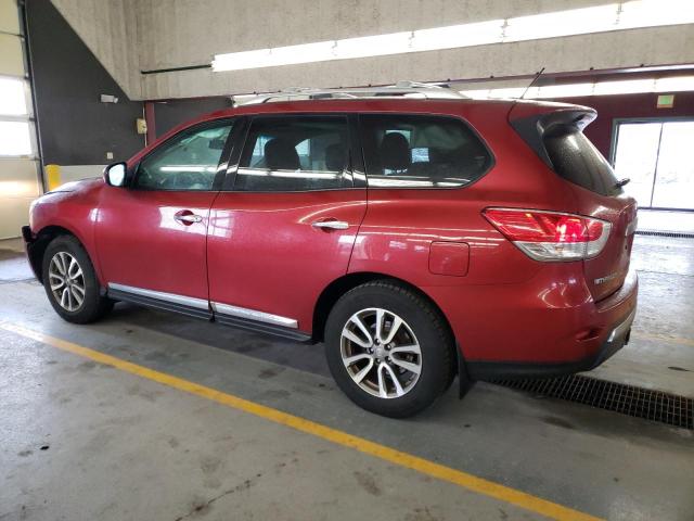 5N1AR2MM4DC666071 - 2013 NISSAN PATHFINDER S BURGUNDY photo 2