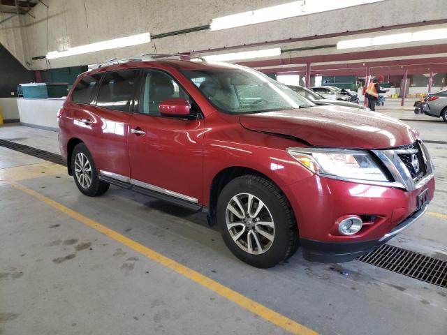 5N1AR2MM4DC666071 - 2013 NISSAN PATHFINDER S BURGUNDY photo 4