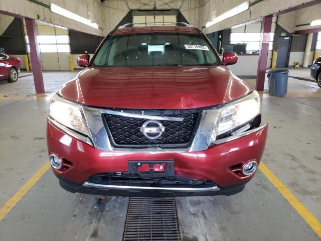 5N1AR2MM4DC666071 - 2013 NISSAN PATHFINDER S BURGUNDY photo 5
