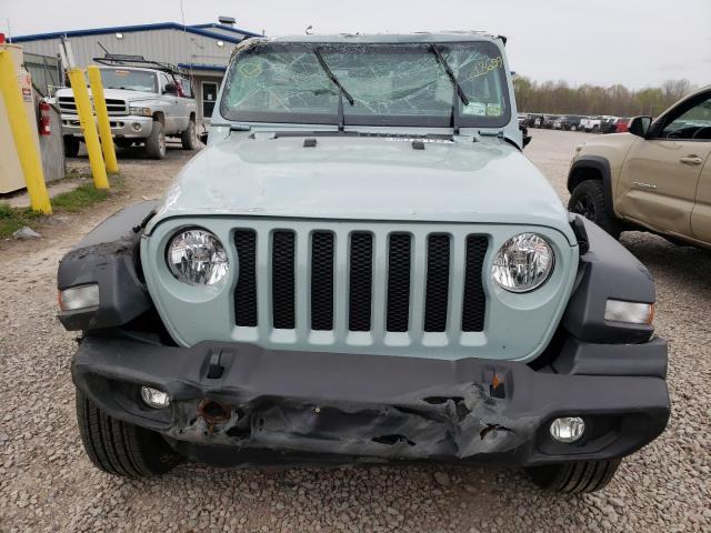 1C4HJXDN0PW613659 - 2023 JEEP WRANGLER SPORT TEAL photo 5