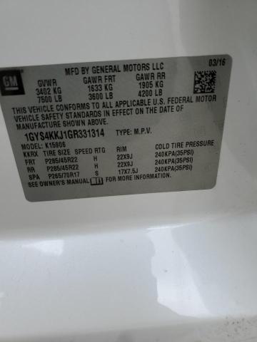 1GYS4KKJ1GR331314 - 2016 CADILLAC ESCALADE ESV PLATINUM Ağ foto 14