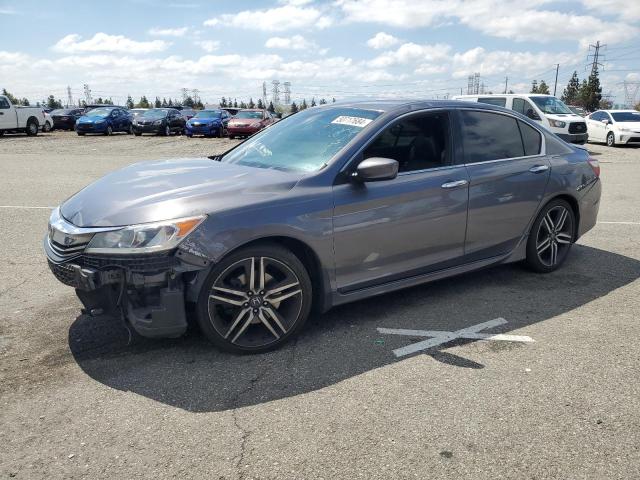 1HGCR2F5XGA072055 - 2016 HONDA ACCORD SPORT GRAY photo 1