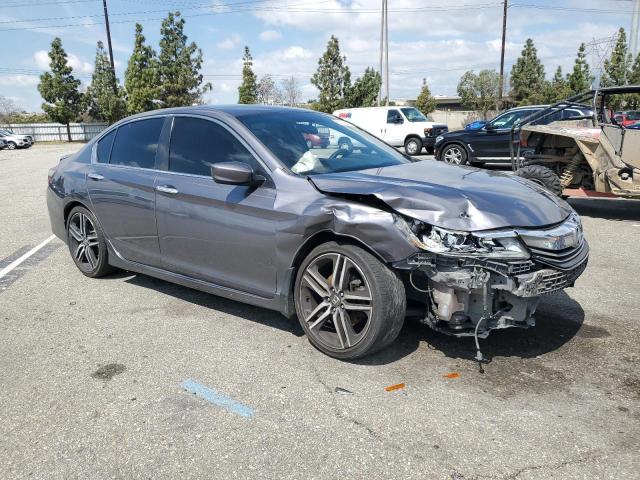 1HGCR2F5XGA072055 - 2016 HONDA ACCORD SPORT GRAY photo 4