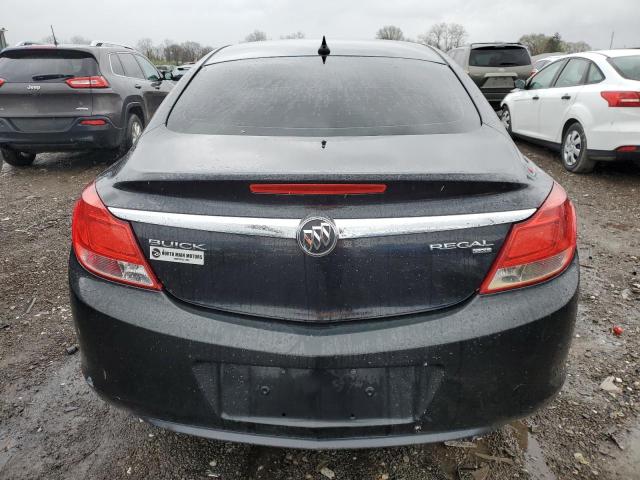 W04GN5EC5B1137930 - 2011 BUICK REGAL CXL BLACK photo 6