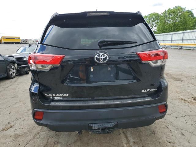 5TDJZRFH0HS370451 - 2017 TOYOTA HIGHLANDER SE BLACK photo 6