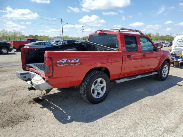 1N6MD29Y04C455538 - 2004 NISSAN FRONTIER CREW CAB SC RED photo 3