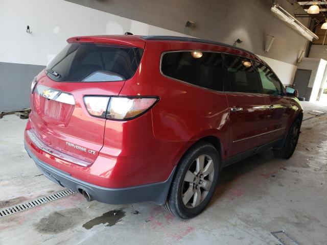 1GNKVJKD5EJ210473 - 2014 CHEVROLET TRAVERSE LTZ RED photo 3