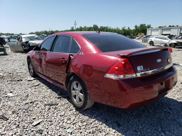 2G1WT57K191192996 - 2009 CHEVROLET IMPALA 1LT MAROON photo 2