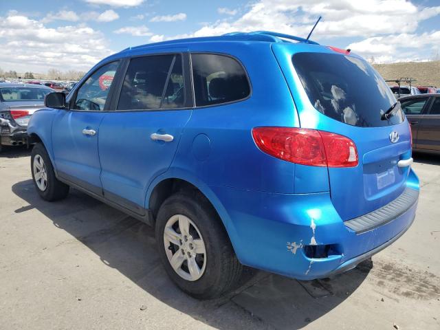 5NMSG73D29H230891 - 2009 HYUNDAI SANTA FE GLS BLUE photo 2