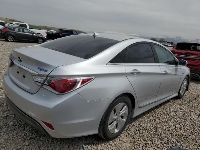 KMHEC4A47FA133858 - 2015 HYUNDAI SONATA HYBRID SILVER photo 3