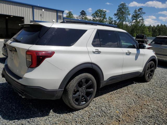 1FM5K8GC0LGA05303 - 2020 FORD EXPLORER ST WHITE photo 3