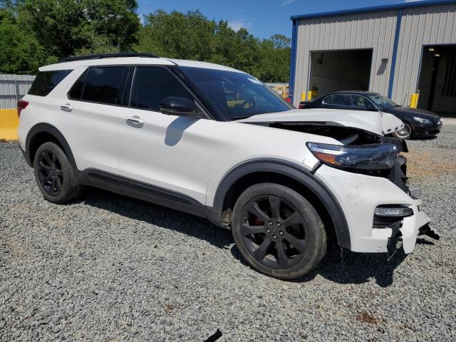 1FM5K8GC0LGA05303 - 2020 FORD EXPLORER ST WHITE photo 4