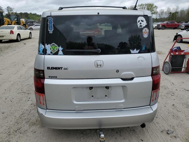 5J6YH18978L000487 - 2008 HONDA ELEMENT SC SILVER photo 6