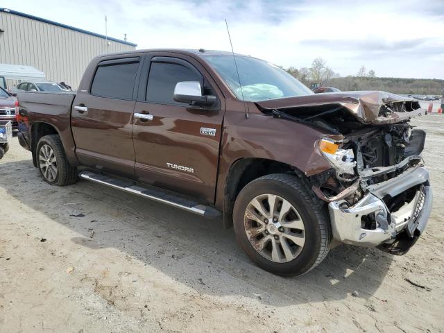 5TFFW5F12HX216568 - 2017 TOYOTA TUNDRA CREWMAX LIMITED BROWN photo 4