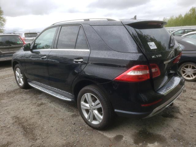 4JGDA5HB1FA503049 - 2015 MERCEDES-BENZ ML 350 4MATIC BLACK photo 2