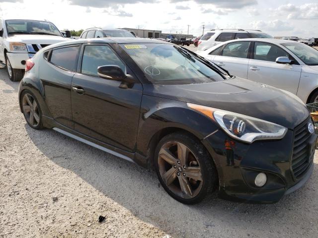 KMHTC6AE4EU205155 - 2014 HYUNDAI VELOSTER TURBO BLACK photo 4