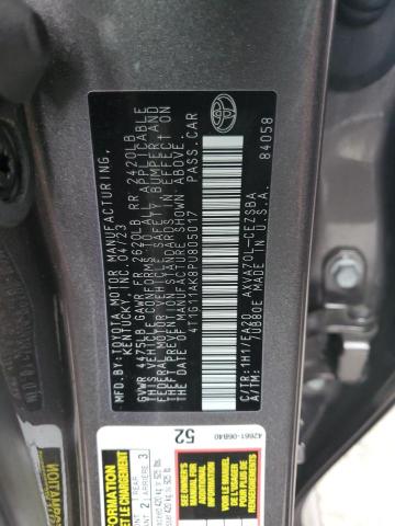 4T1G11AK8PU805017 - 2023 TOYOTA CAMRY SE NIGHT SHADE GRAY photo 12