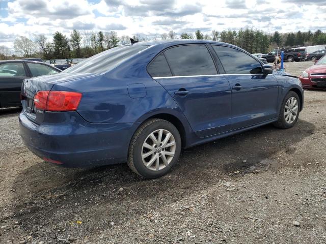 3VWDP7AJ8DM439637 - 2013 VOLKSWAGEN JETTA SE BLUE photo 3