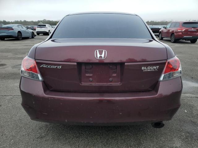 JHMCP26428C019026 - 2008 HONDA ACCORD LXP BURGUNDY photo 6