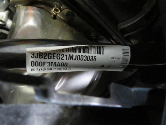 3JB2GEG21MJ003036 - 2021 CAN-AM RYKER RALLY EDITION BLACK photo 9