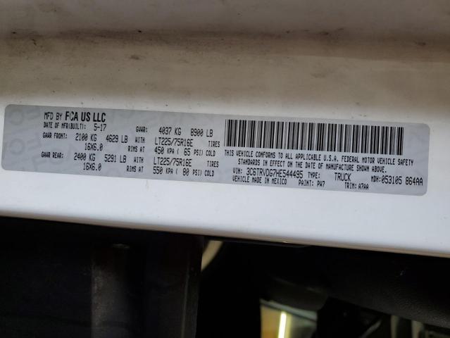 3C6TRVDG7HE544495 - 2017 RAM PROMASTER 2500 HIGH Biały zdjęcie 13