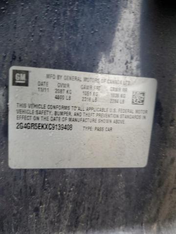 2G4GR5EKXC9139408 - 2012 BUICK REGAL 蓝色 照片 12