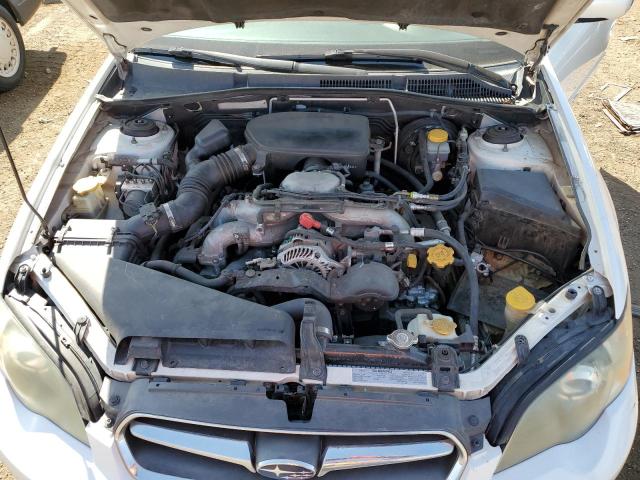 4S3BL616257222477 - 2005 SUBARU LEGACY 2.5I WHITE photo 11