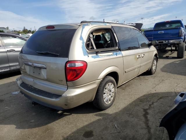 2C4GP44R15R567017 - 2005 CHRYSLER TOWN & COU LX BEIGE photo 3