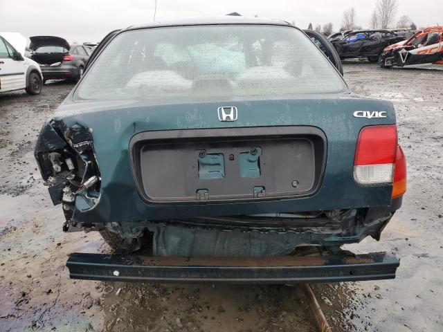 JHMEJ6677WS014726 - 1998 HONDA CIVIC LX GREEN photo 6