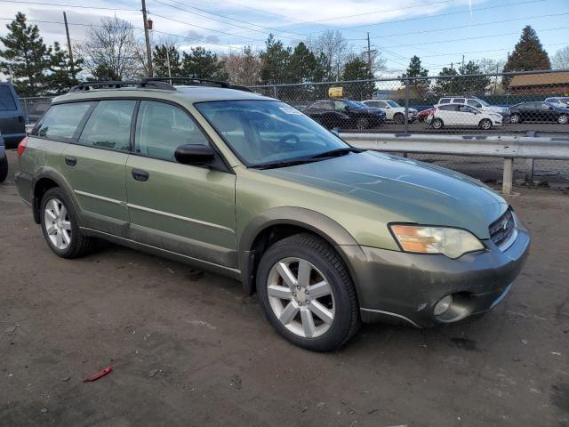 4S4BP61C367352582 - 2006 SUBARU LEGACY OUTBACK 2.5I GREEN photo 4