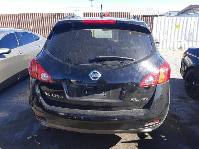 JN8AZ1MW2AW122389 - 2010 NISSAN MURANO S BLACK photo 6