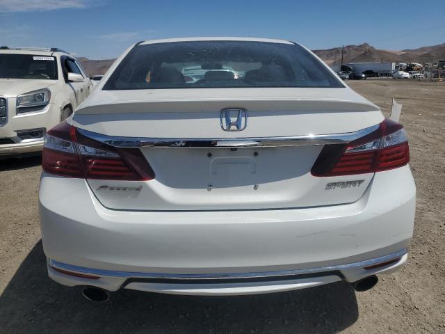 1HGCR2F57GA173604 - 2016 HONDA ACCORD SPORT WHITE photo 6