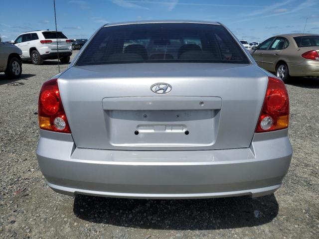 KMHCG45C65U576674 - 2005 HYUNDAI ACCENT GL SILVER photo 6