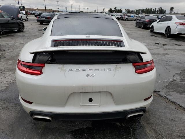 WP0AA2A90JS105640 - 2018 PORSCHE 911 CARRERA WHITE photo 6