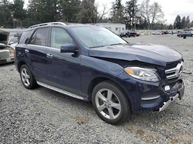 4JGDA5HB1GA724295 - 2016 MERCEDES-BENZ GLE 350 4MATIC BLUE photo 4