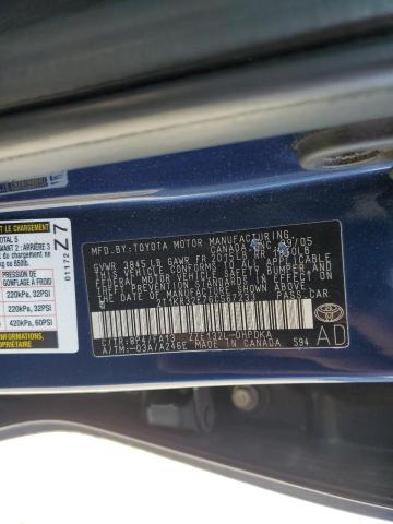 2T1KR32E76C567233 - 2006 TOYOTA COROLLA MA XR BLUE photo 14