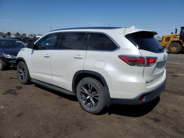 5TDJKRFH9GS301566 - 2016 TOYOTA HIGHLANDER XLE Սպիտակ լուսանկար 2