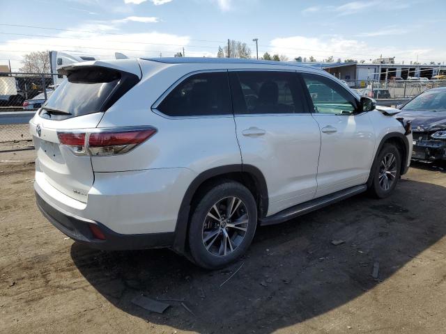 5TDJKRFH9GS301566 - 2016 TOYOTA HIGHLANDER XLE Սպիտակ լուսանկար 3