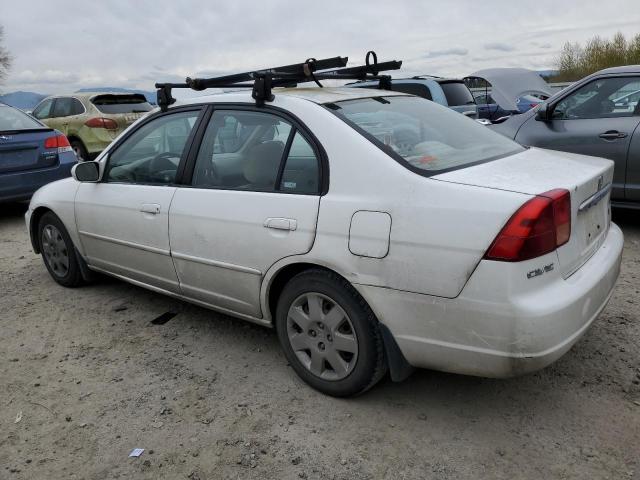 2HGES26872H574801 - 2002 HONDA CIVIC EX WHITE photo 2