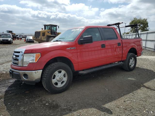 1FTEW1CM3CKD44097 - 2012 FORD F150 SUPERCREW RED photo 1