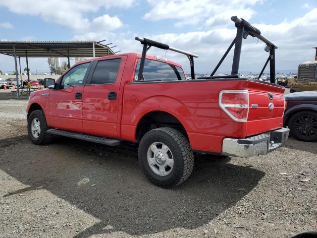 1FTEW1CM3CKD44097 - 2012 FORD F150 SUPERCREW RED photo 2