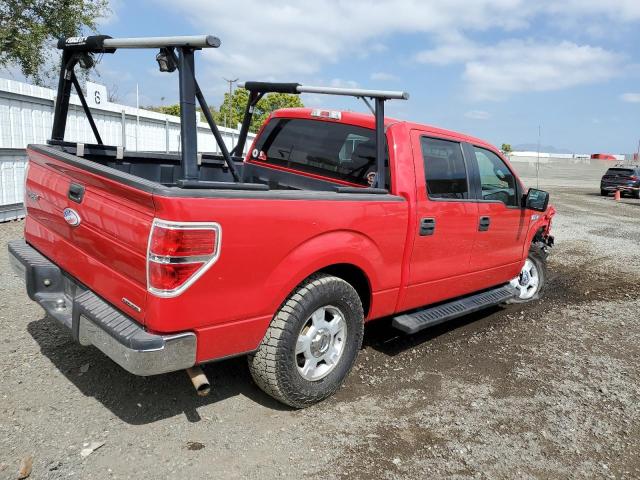 1FTEW1CM3CKD44097 - 2012 FORD F150 SUPERCREW RED photo 3