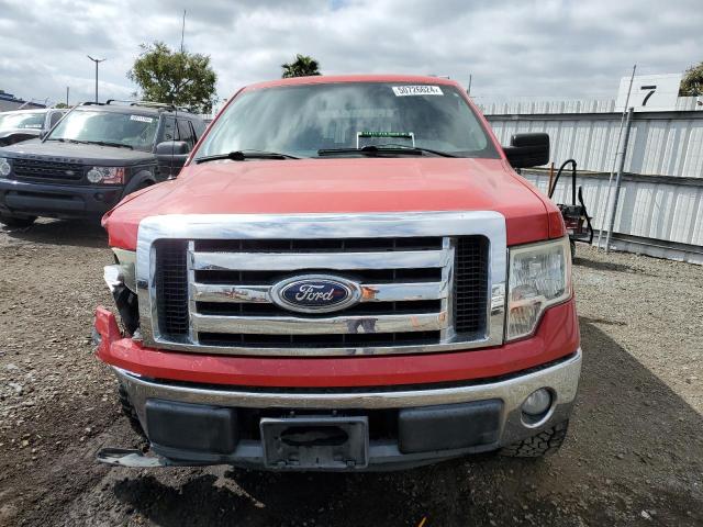 1FTEW1CM3CKD44097 - 2012 FORD F150 SUPERCREW RED photo 5
