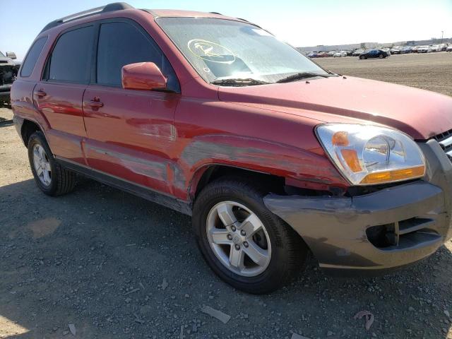 KNDJF723177311053 - 2007 KIA SPORTAGE EX RED photo 9