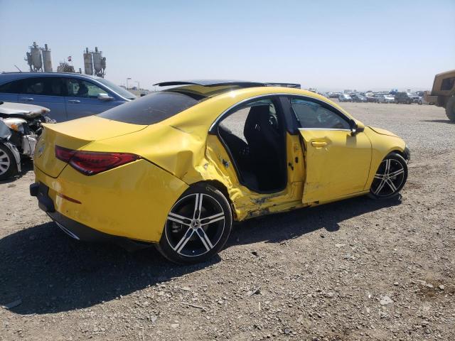 W1K5J4GB6LN124496 - 2020 MERCEDES-BENZ CLA 250 YELLOW photo 3