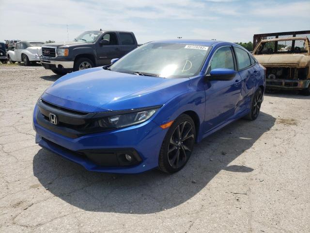 19XFC2F8XKE001208 - 2019 HONDA CIVIC SPORT 蓝色 照片 2