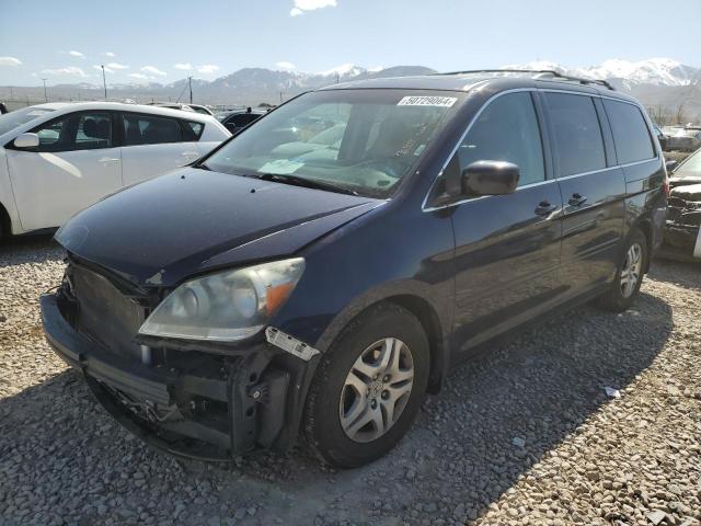 5FNRL38797B081271 - 2007 HONDA ODYSSEY EXL BLUE photo 1