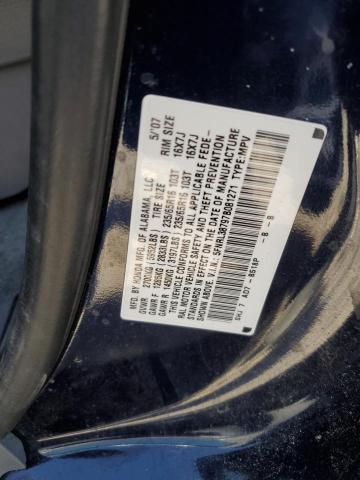 5FNRL38797B081271 - 2007 HONDA ODYSSEY EXL BLUE photo 12